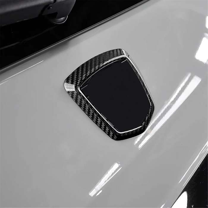 Real Hard Carbon Fiber Cover for 595 2012-2023 Rear Logo Trim Accessories
