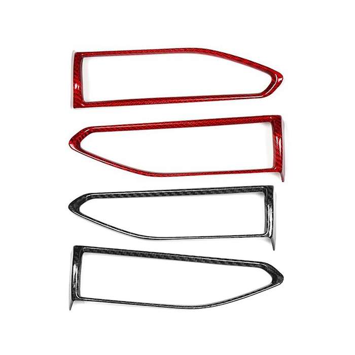 Real Hard Carbon Fiber Sticker for / 2022 2023 Car Side Air Outlet Trim(Black)