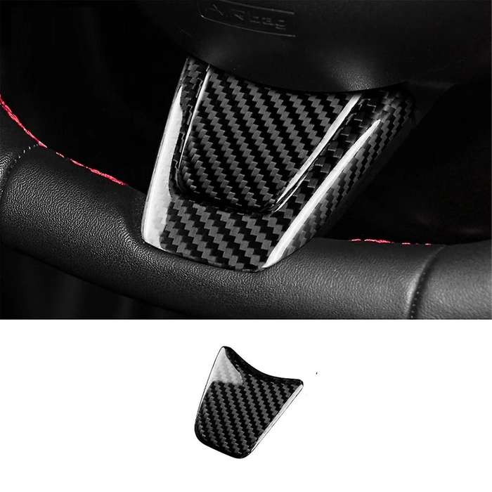 Real Hard Carbon Fiber Sticker Car Steering Wheel Cover Trim Accessories for 595 2012 2013 2014 2015