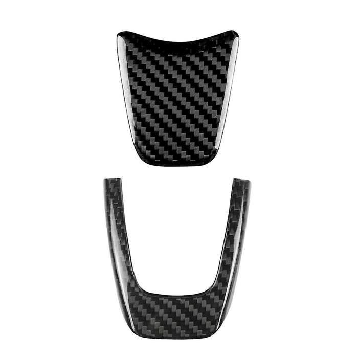 Real Hard Carbon Fiber Sticker Car Steering Wheel Cover Trim Accessories for 595 2012 2013 2014 2015