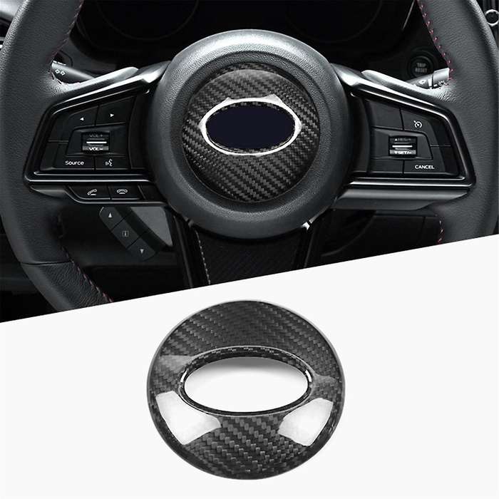 Real Hard Carbon Fiber Sticker for / 2022-2024 Car Steering Wheel Center Cover Accessories,A