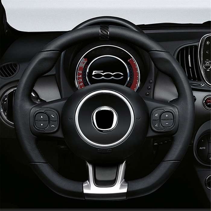 Real Hard Carbon Fiber Sticker for 2020 2021 2022 2023 Car Steering Wheel Ring Cover Trim Accessori