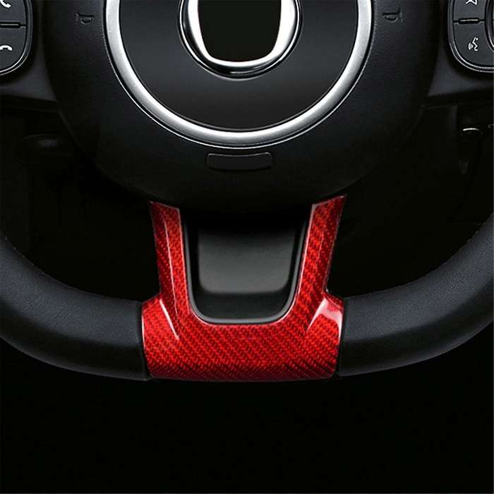 Real Hard Carbon Fiber Sticker for 2008-2023 Car Center Steering Wheel Cover Trim(a)