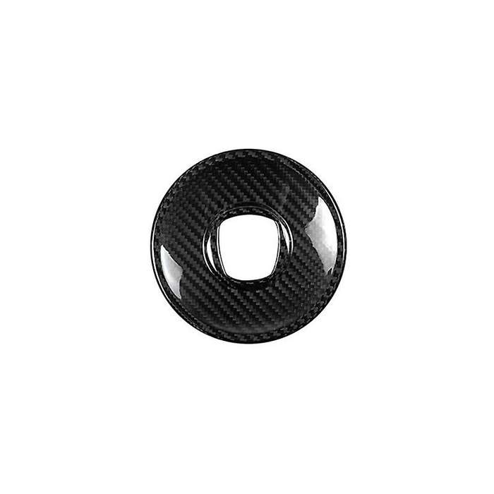 Real Hard Carbon Fiber Sticker for 500 2008-2013 Car Center Steering Wheel Interior Trim(B)