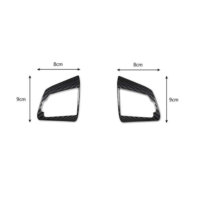 Real Hard Carbon Fiber Sticker Steering Wheel Panel Trim for 2018 2019 2020 2021 2022