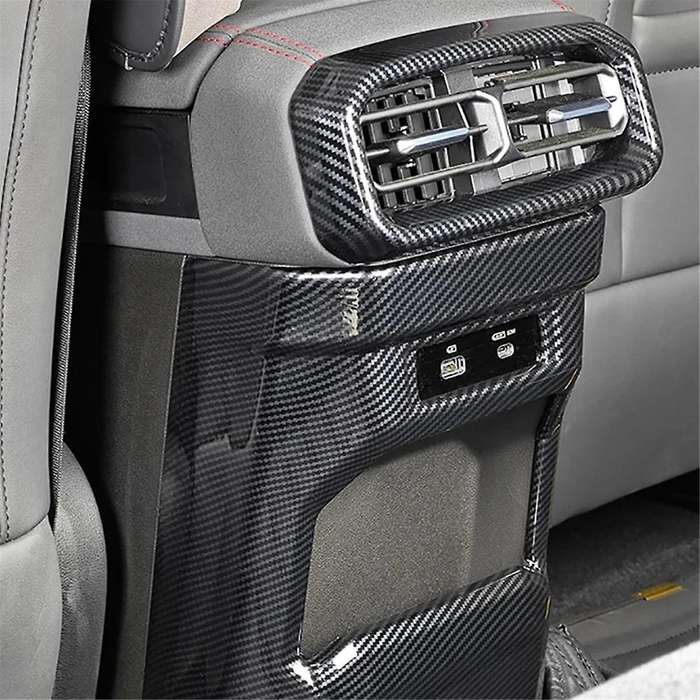 Rear Air Conditioning Outlet Vents Cover Trim for Jetour 2023 2024 Accessories Carbon Fiber