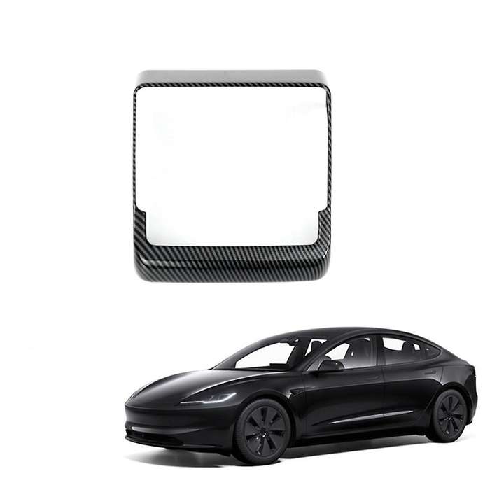 Rear Air Conditioning Vent Cover Interior Accessories for Model 3 2024 Abs Carbon Fiber Rear Screen