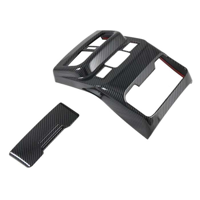 Rear Air Vent Outlet Frame Trim for 2021 2022 2023 Anti Kick Cover Protector Accessories Carbon Fibe