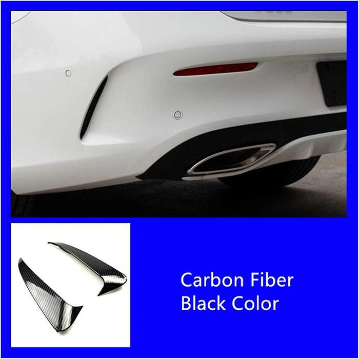 Rear Bumper Spoiler Both Side Canard Decoration Cover Trim for C Coupe C205 2015-2019