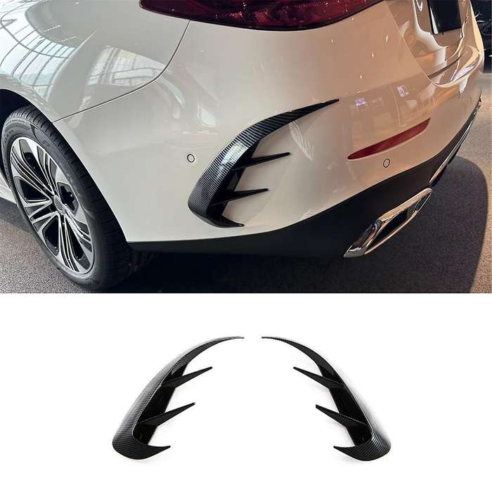 Rear Bumper Spoiler Lower Side Air Vent Frame Cover Trim for E Class W214 2024 Accessories