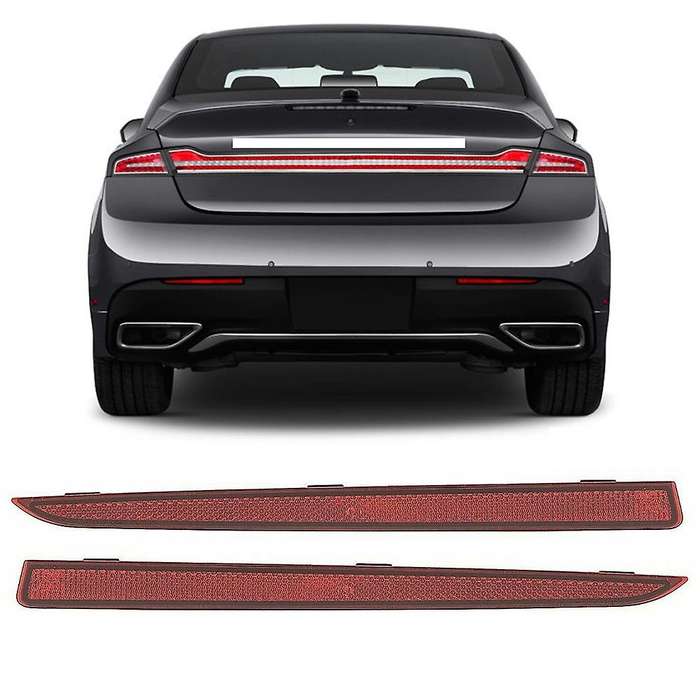 Rear Bumper Trim Reflector Strip Reflective Cover Right Left Side for Mkz 2013-2017 DP5Z15A448B, DP5