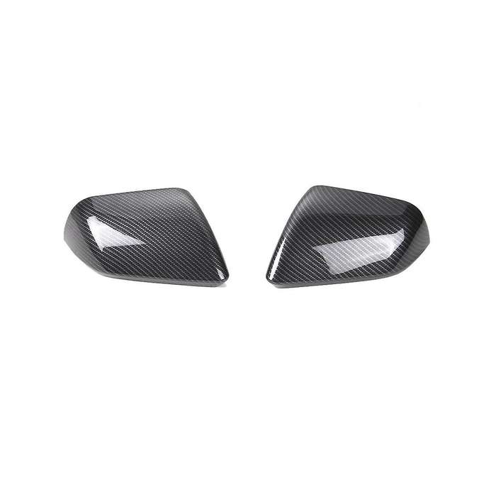 Rear Carbon Fiber Side Door Rearview Mirror Cover Housing Trim Shells Cap for 2015-2020