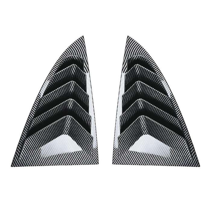 Rear Car Window Shutter Cover for Model 3 2024 Louver Side Vent Trim Triangle Accessories, Carbon