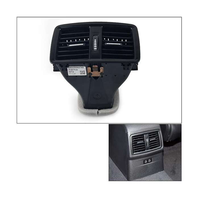 Rear Console Air Conditioner Vent Grille Complete Assembly for X1 X2 F52 F48 F49 F39 2016-2021 6422