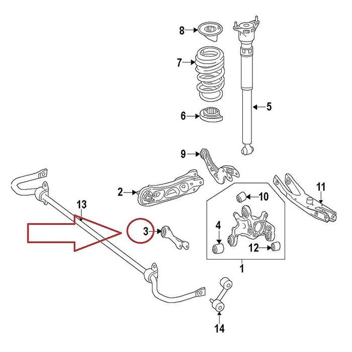 Rear Control Arm Rear Left 2463500053 for A Class B Class Cla Gla