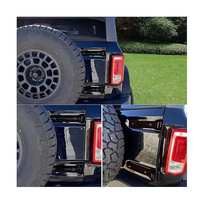 Rear Door Hinge Cover Trim Exterior Accessories for 2021 2022 2023 Accessories (black)