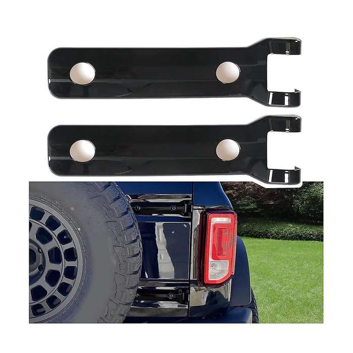 Rear Door Hinge Cover Trim Exterior Accessories for 2021 2022 2023 Accessories (black)