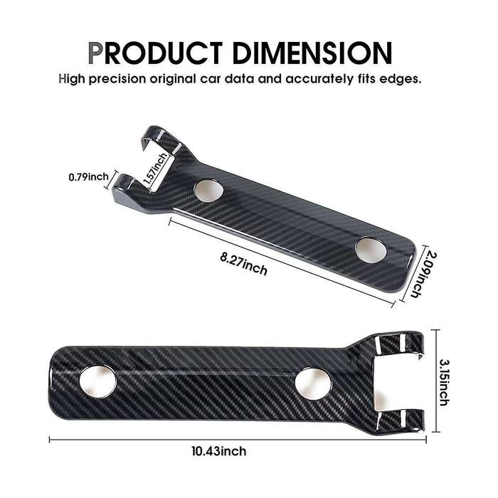 Rear Door Hinge Cover Trim Exterior Accessories for 2021 2022 2023 Accessories (carbon Fiber)