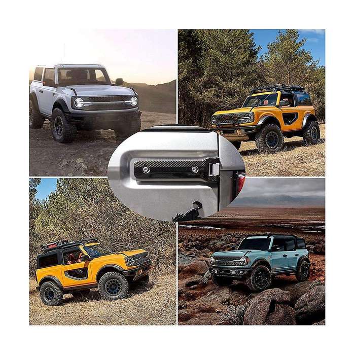 Rear Door Hinge Cover Trim Exterior Accessories for 2021 2022 2023 Accessories (carbon Fiber)