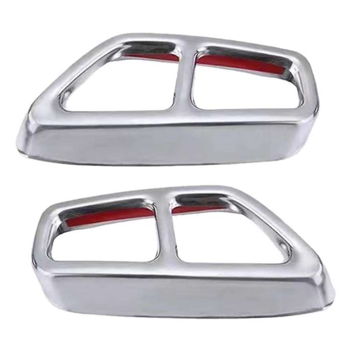 Rear Dual Exhaust Pipe Cover Trims for 5 Series G30 G31 2017-2022 Tailpipe Trim Frame Car Exterior M