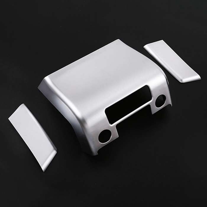Rear Exhaust Vent Cover Trim Air Outlet Frame Anti-Kick Plate for 2013-2021 Car Interior Stying