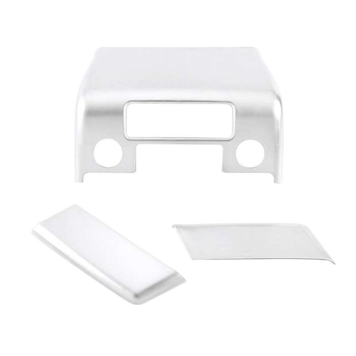 Rear Exhaust Vent Cover Trim Air Outlet Frame Anti-Kick Plate for 2013-2021 Car Interior Stying