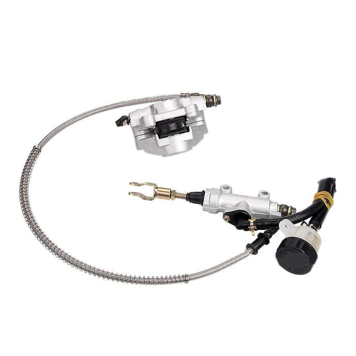 Rear Foot Disc Brake Assembly Master Cylinder Caliper with Oiler for 110Cc 125Cc 150Cc 200Cc 250Cc A