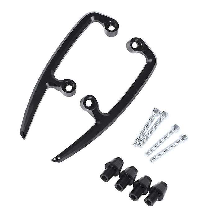 Rear Grab Bars Rear Pillion Passenger Grab Rail Handle for Ninja650 Z650 Ninja 650 2017-2021(black)