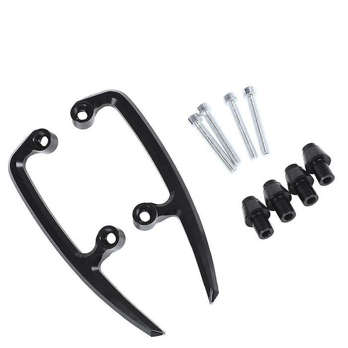 Rear Grab Bars Rear Pillion Passenger Grab Rail Handle for Ninja650 Z650 Ninja 650 2017-2021(black)