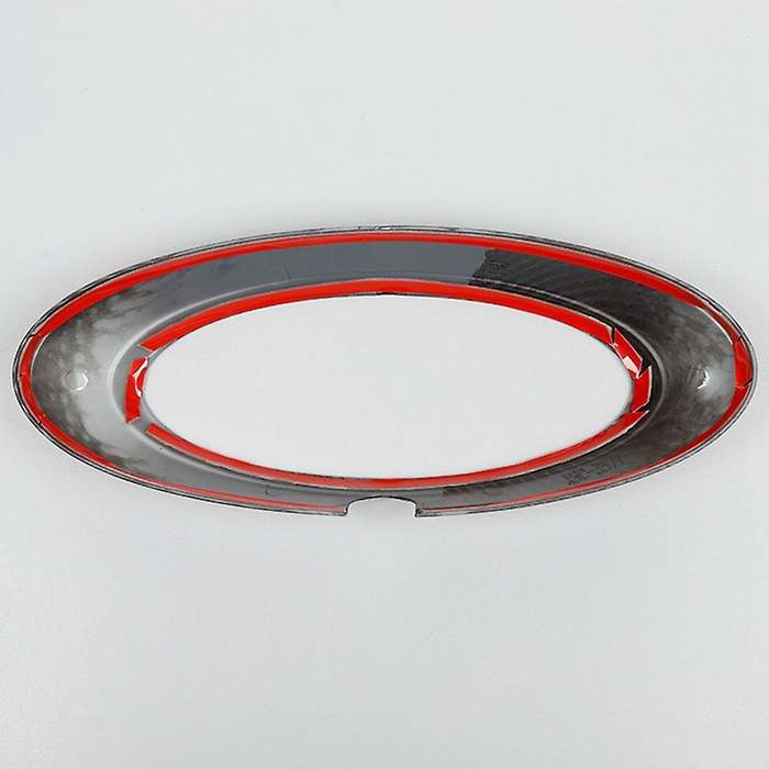 Rear Logo Back Emblem Badge Decoration Cover Trim ABS Carbon Fiber for 2009-2014 Accessories
