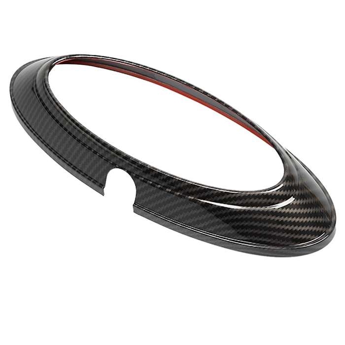 Rear Logo Back Emblem Badge Decoration Cover Trim ABS Carbon Fiber for 2009-2014 Accessories