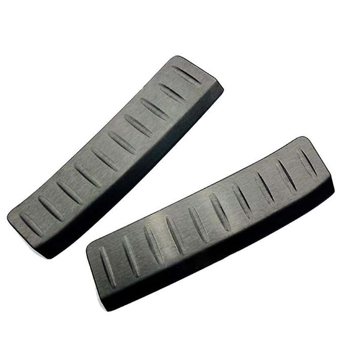 Rear Outer Bumper Protector Trim Door Sill Scuff Cover Plate Accessories for 2020 2021 Venza Black