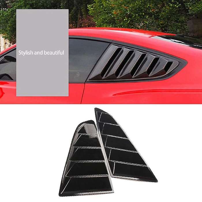 Rear Quarter Window Louvers Scoops Spoiler Car Side Window Scoop Cover for 2015-2017