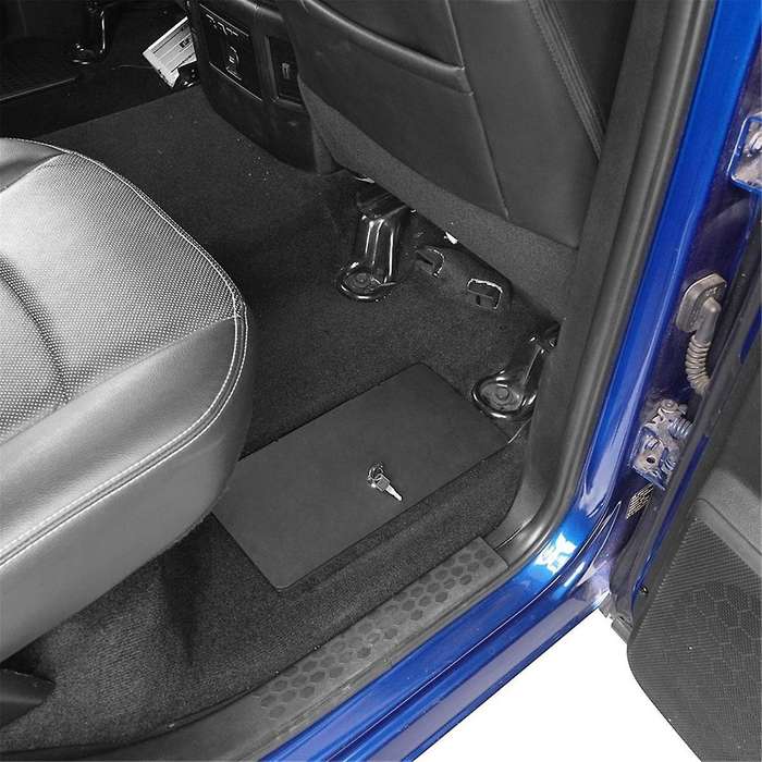 Rear Seat Floor Storage Organizer Tray Lock Vault Box for RAM 2009-2018 1500/2500/3500 Pickup Truck