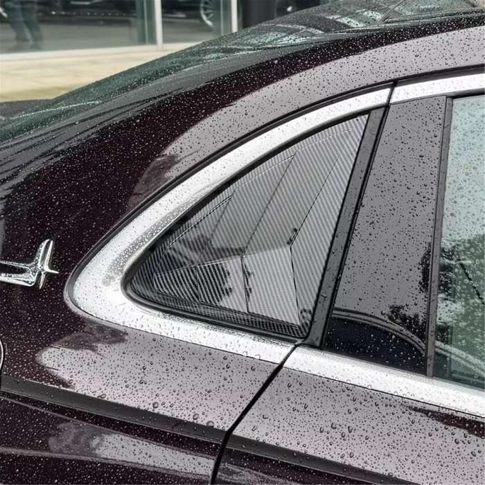 Rear Side Window Louvers for E Class W214 2024 Accesories Air Vent Scoop Louvers Trim ABS Carbon Fib