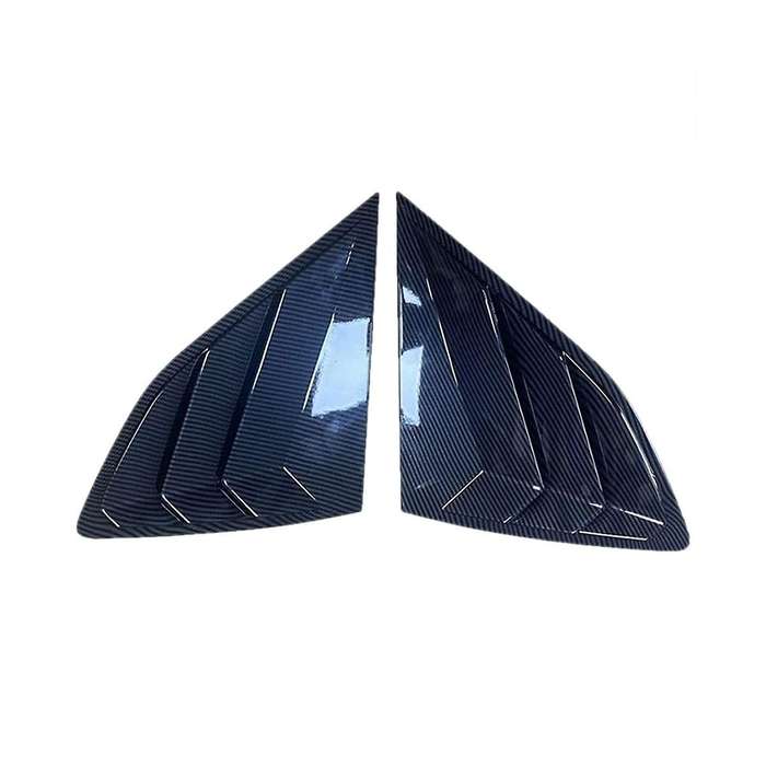 Rear Side Window Louvers Scoop Shades Panel Trim Accessories for 2016-2020 - Abs Carbon Fiber