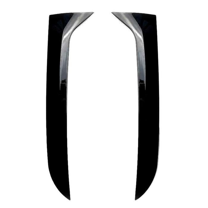 Rear Side Wing Roof Spoiler Stickers Trim Cover Gloss Black for MK1 2007-2016
