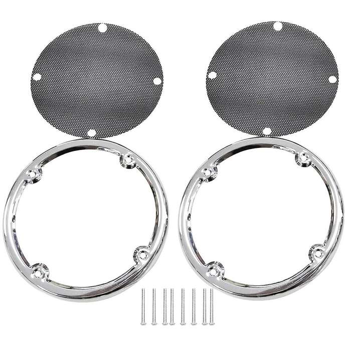 Rear Tour Pak Speaker Grills Cover Trim for Glide Ultra Limited Flhtk
