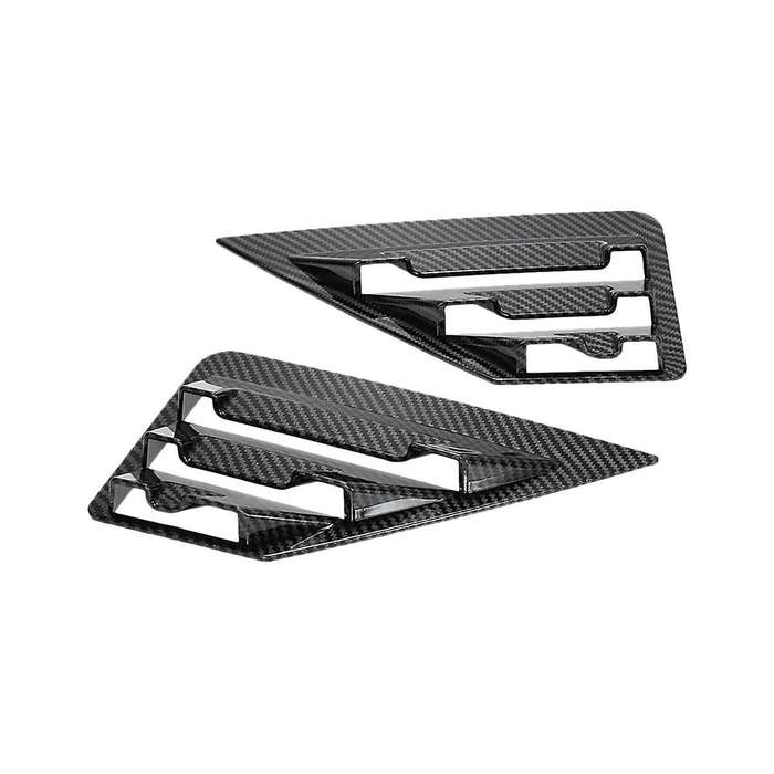 Rear Triangle Window Shutter Trim Rear Triangle Bright Strip Patch Car for 2016-2019