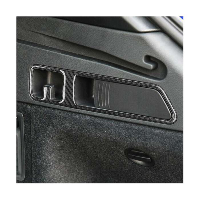Rear Trunk Hook Panel Cover Trim Frame Sticker Decoration Carbon Fiber for Q5 2018-2023 Interior Ac