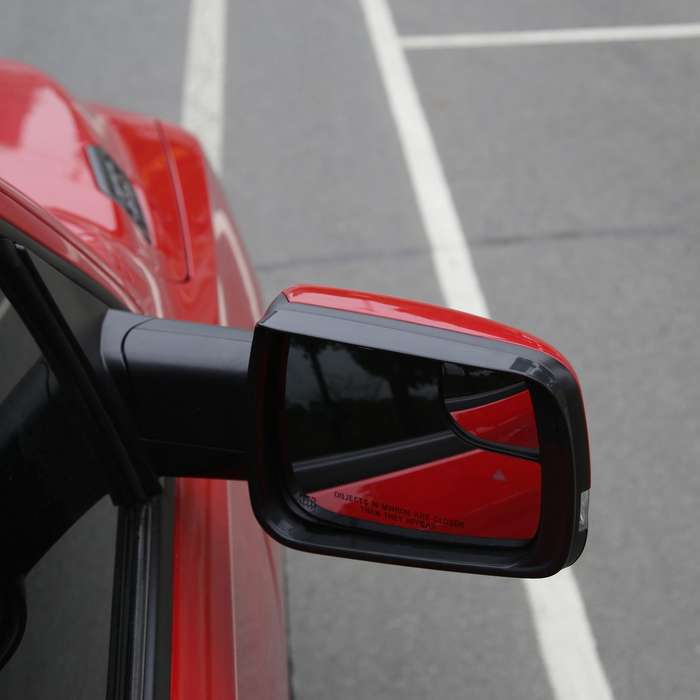Rear View Mirror Cover for RAM 1500 19-21 Car Rear View Mirror Rain Eyebrow Cover Trim Shield Shade
