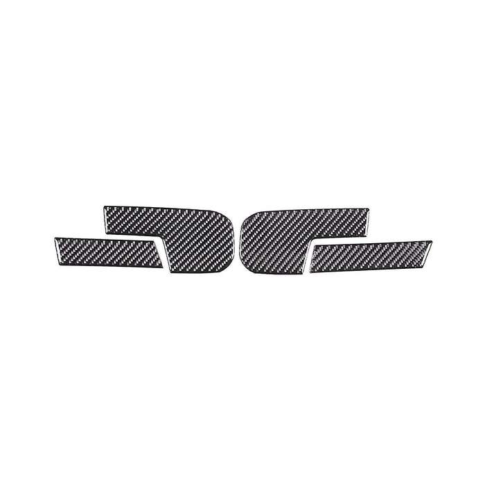 Rear View Mirror Trim Protector Trim Decal Stickers for 2022 2023 Accessories - Soft Carbon Fiber