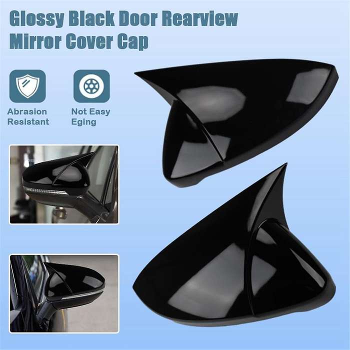 Rear View Side Mirror Cover Side Mirror Cap for / GLI 2019 2020 2021 2022, Black