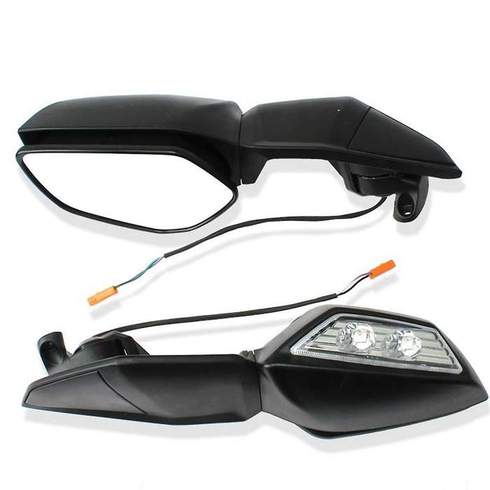 Rear View Mirrors for H2 400 ZX4R ZX10R 10R 2016-2020 Motorcycle LED Turn Signal Light Mirrors