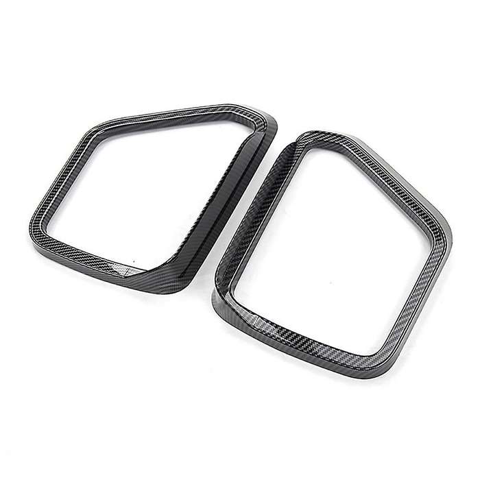 Rear View Side Mirror Cover Rain Eyebrow Visor Shade Guard Trim for 2021 Accessories Bright Black