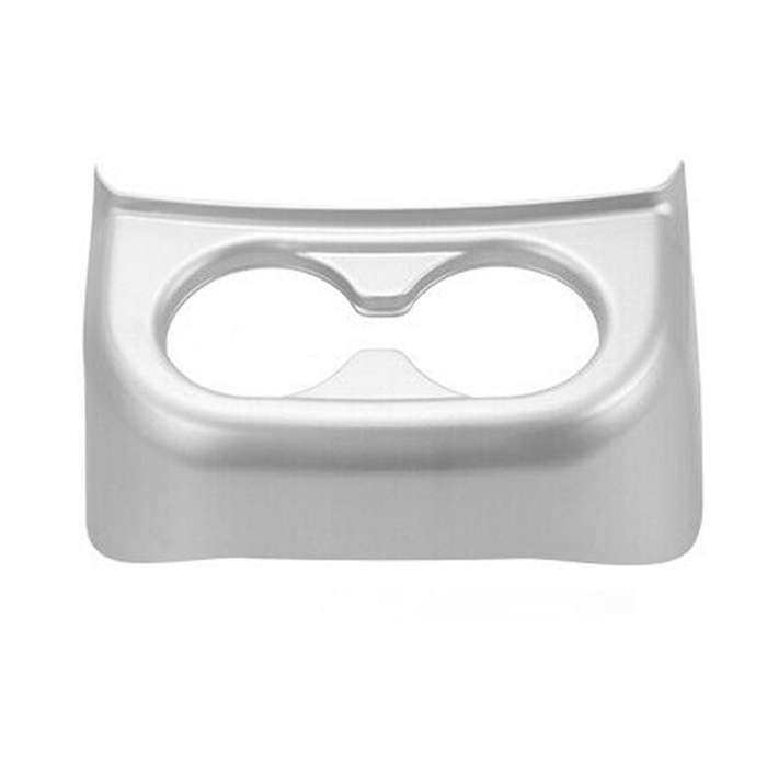 Rear Water Cup Holder Panel Frame Trim ABS Interior Accessories for JK 2011-2017 (Silver)