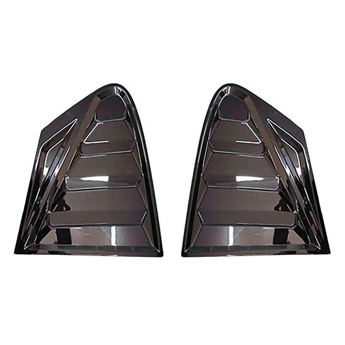 Rear Window Side Louvers Vent Cover Stickers, for Focus ST-LINE Hatchback 2019 2020 Window Blinds Tr