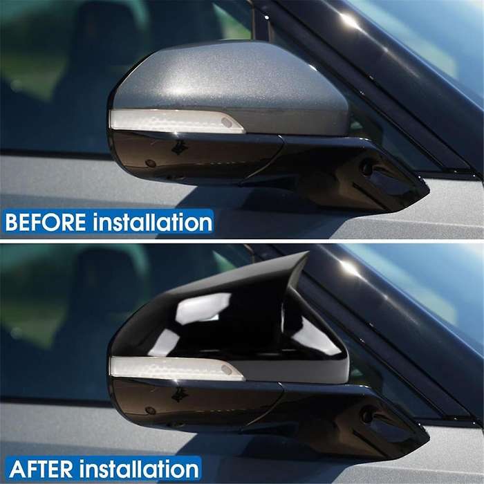 Rearview Mirror Cover Side Mirror Cover Side Mirror Cap for R1T/R1S 2022-2024 Accessories Glossy Bl