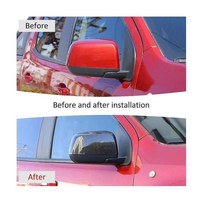 Rearview Mirror Cover Side Mirror Cover Frame Trim Sticker for 2014-2022, Abs Carbon Fiber