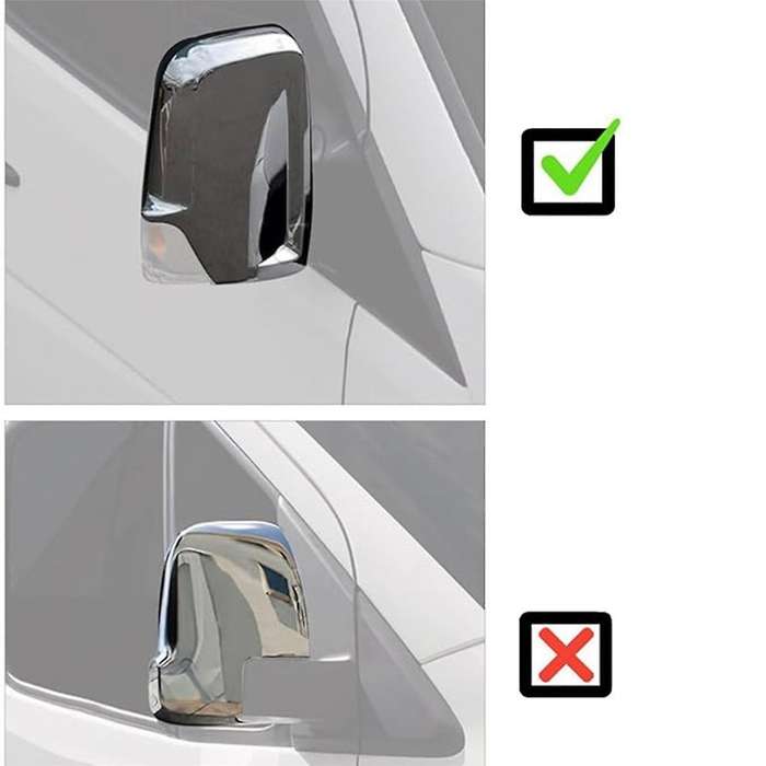 Rearview Mirror Cover Side View Mirror Cover Chrome for for Sprinter 2006 - 2017